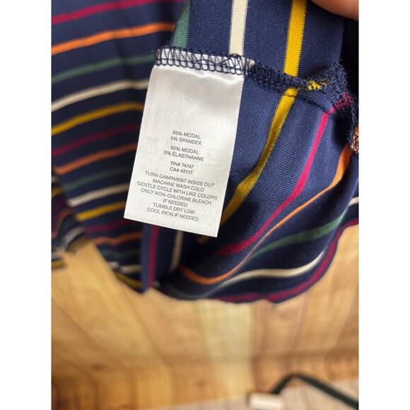 Natural Reflections Stretchy Striped Tshirt Top Women's Size XL New - Picture 5 of 5